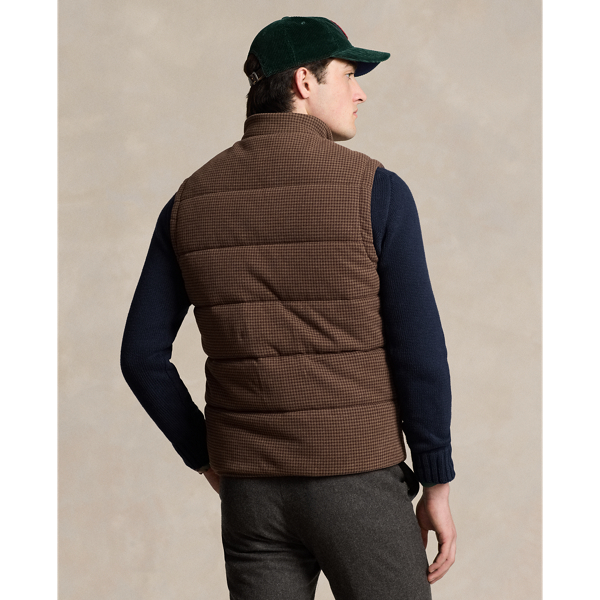 Ralph lauren down panel double knit vest online