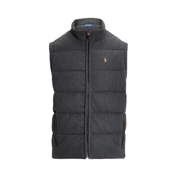 Herringbone Double Knit Gilet for Men Ralph Lauren PT