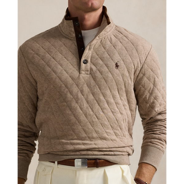 Polo Ralph Lauren 퀼트 더블 니트 저지 풀오버 애디론댁 헤더 6