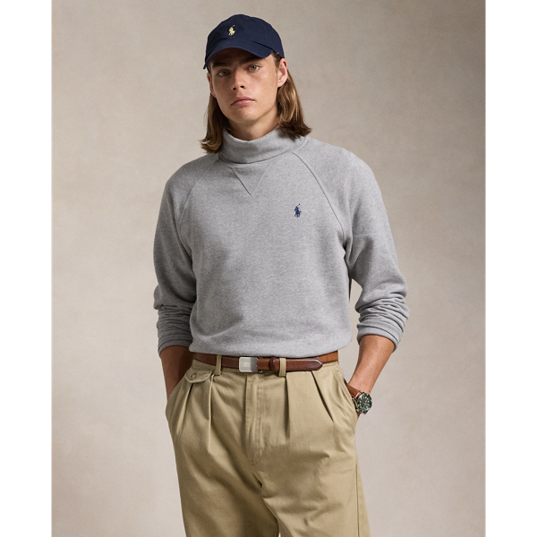 Andover Heather The RL Fleece Turtleneck Sweatshirt Polo Ralph Lauren 1