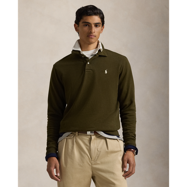 Loopback Fleece Collared Sweatshirt for Men | Ralph Lauren® UK