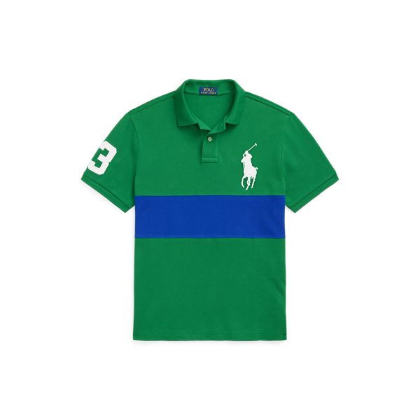 Polo by Ralph Lauren グリーンジャージ M Classic Fit Racing Mesh Polo Shirt for Men | Ralph Lauren® BR