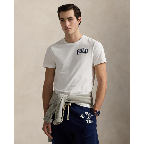 White Classic Fit Logo Jersey T-Shirt Polo Ralph Lauren 1