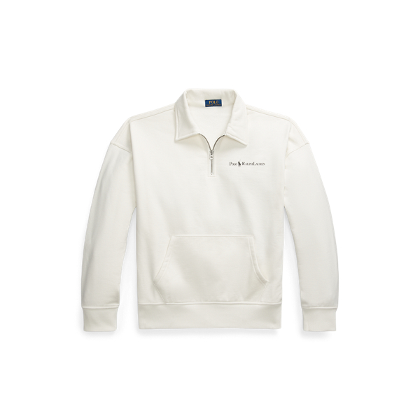Relaxed Fit Logo Collared Sweatshirt
