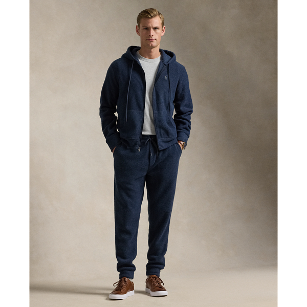 Winter Navy Heather Fleece Full-Zip Hoodie Polo Ralph Lauren 4
