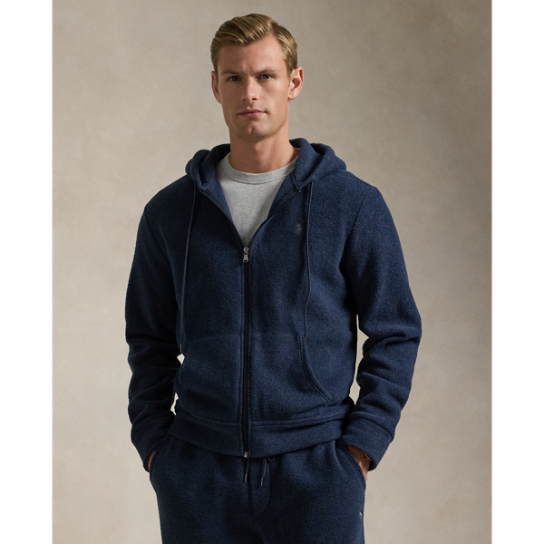 Winter Navy Heather Fleece Full-Zip Hoodie Polo Ralph Lauren 1