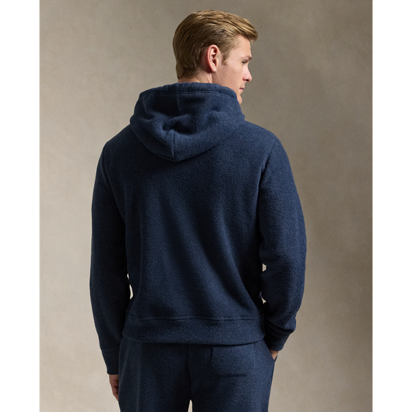 Winter Navy Heather Fleece Full-Zip Hoodie Polo Ralph Lauren 5