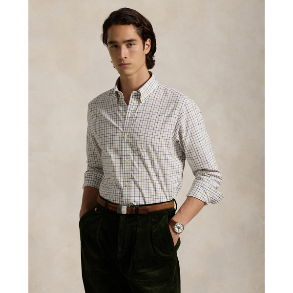 Classic Fit Tattersall Poplin Shirt