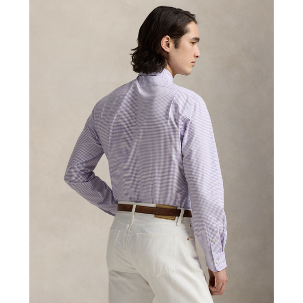 Classic Fit Glen Plaid Poplin Shirt