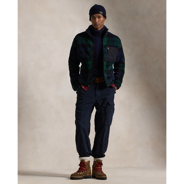Veste hybride &eacute;cossaise en sherpa Polo Ralph Lauren en Imprimer 3