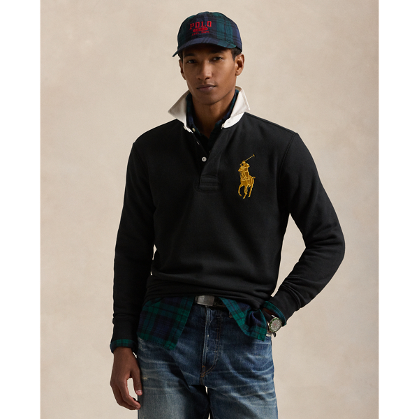 Polo Black The RL Fleece Big Pony Rugby Polo Ralph Lauren 1