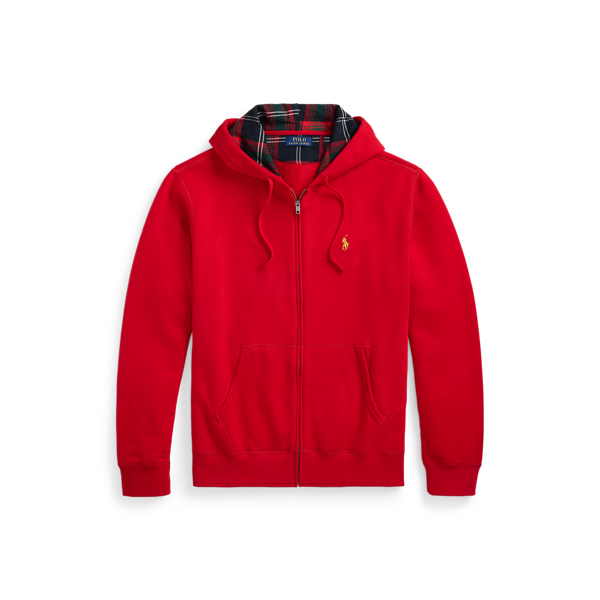 Red zip up jacket sale