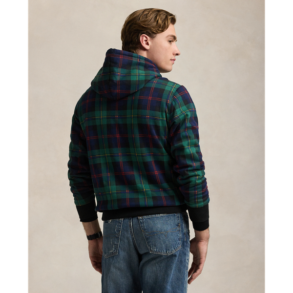 Vintage Polo Ralph Lauren Plaid Blackwatch Tartan Hoodie Mens 2XL Blue Green shops