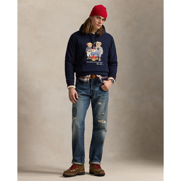RL Navy Bear Family Polo Bear Family Fleece Hoodie Polo Ralph Lauren 4