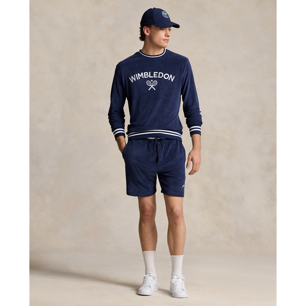 Refined Navy Wimbledon 6.5-Inch Terry Graphic Short Polo Ralph Lauren 1