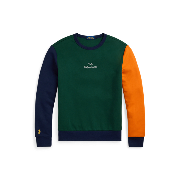 Color Blocked Double Knit Sweatshirt