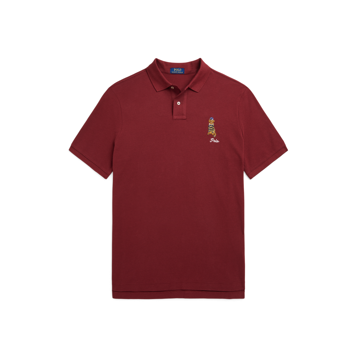 Classic Fit Dog-Embroidered Polo Shirt