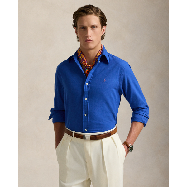 Dockside Blue Heath Custom-Fit Performance-Hemd aus Twill Polo Ralph Lauren 1