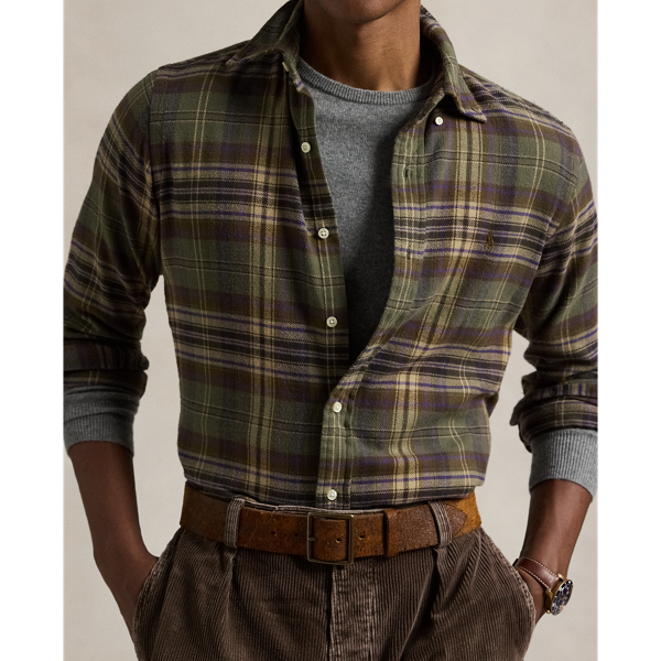 Polo ralph lauren men's flannel shirts deals