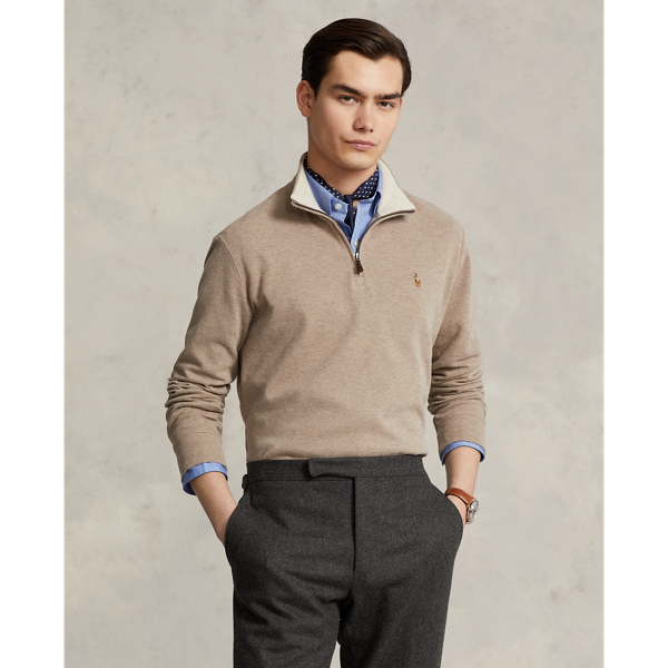 Polo ralph lauren men's estate rib half zip sweater online