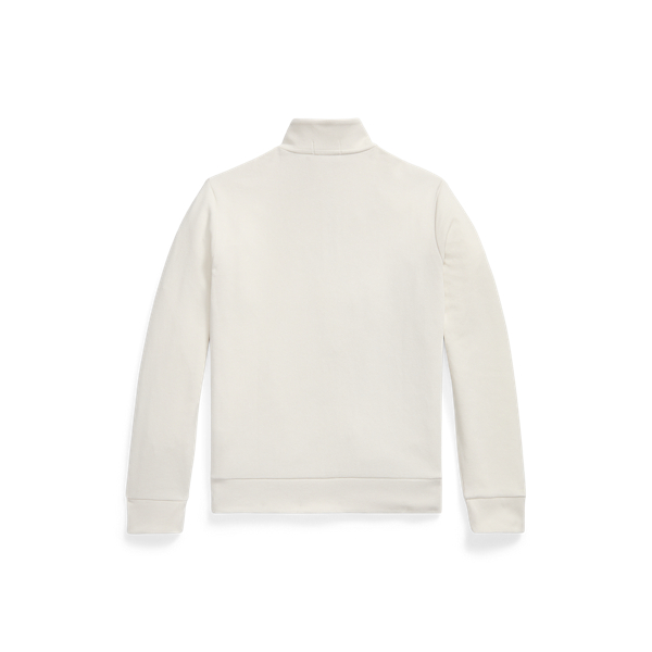 Piqu&eacute;-Pullover mit Viertelrei&szlig;verschluss Polo Ralph Lauren in Antikcreme 2