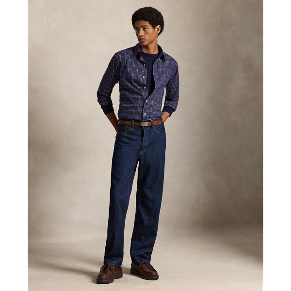 Custom Fit Plaid Twill Shirt