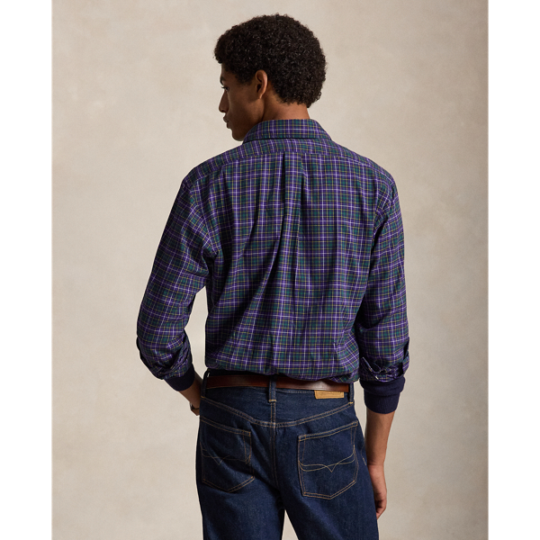 Custom Fit Plaid Twill Shirt