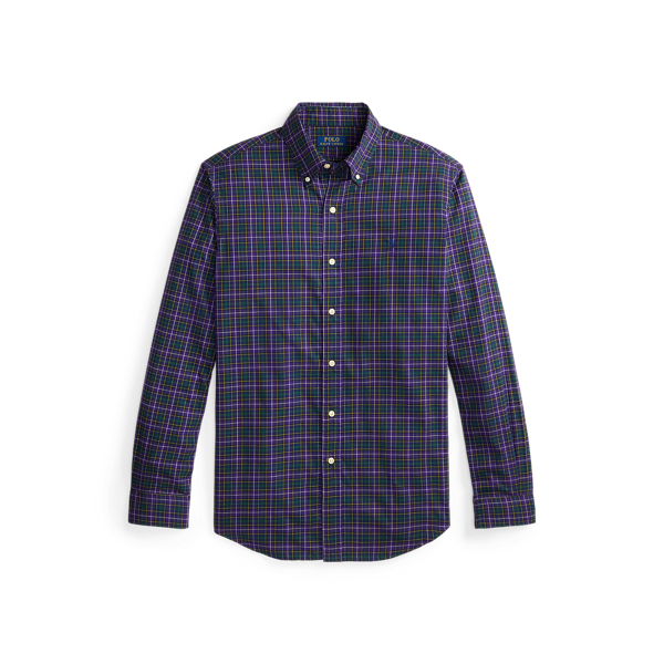 Custom Fit Plaid Twill Shirt