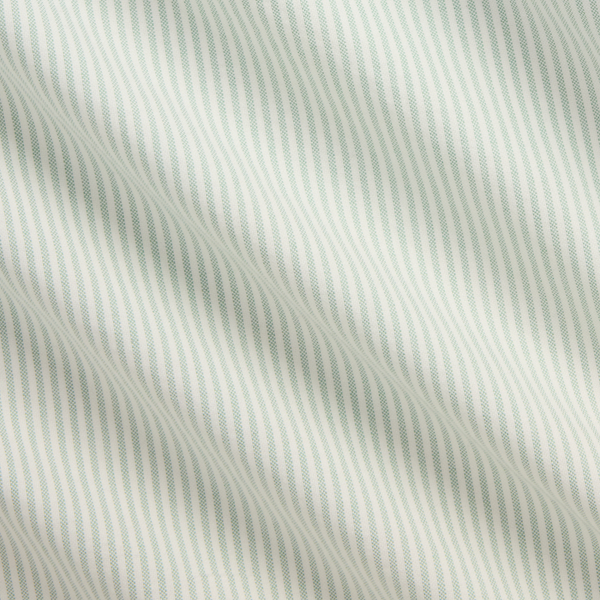 Gestreiftes Custom-Fit Oxfordhemd Polo Ralph Lauren in Verblichenes Mint/Wei&szlig; 7
