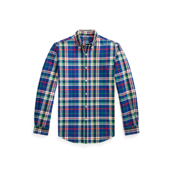 Ralph lauren plaid oxford shirt outlet