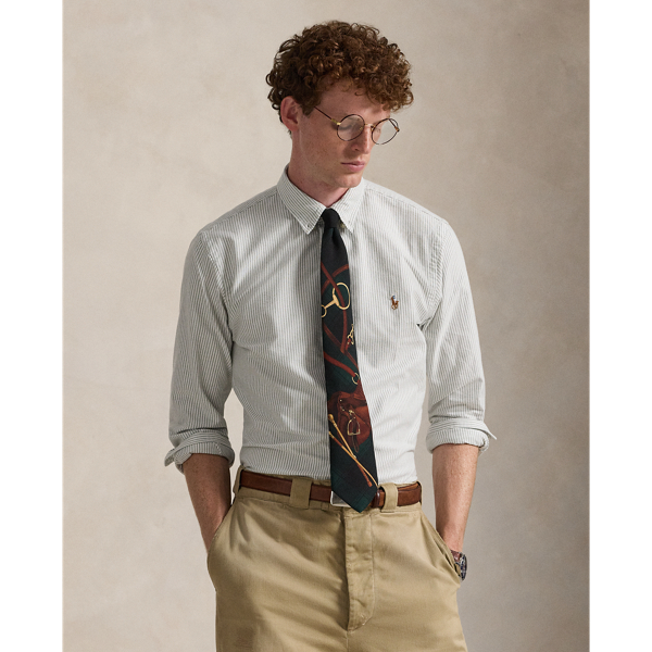 Slim-Fit Oxfordhemd mit Streifen