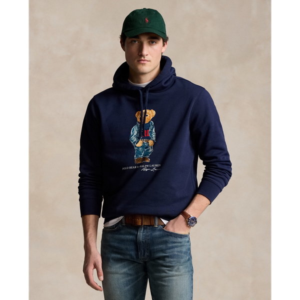 Navy blue polo hoodie hotsell