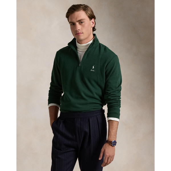 Ralph lauren half zip green best sale