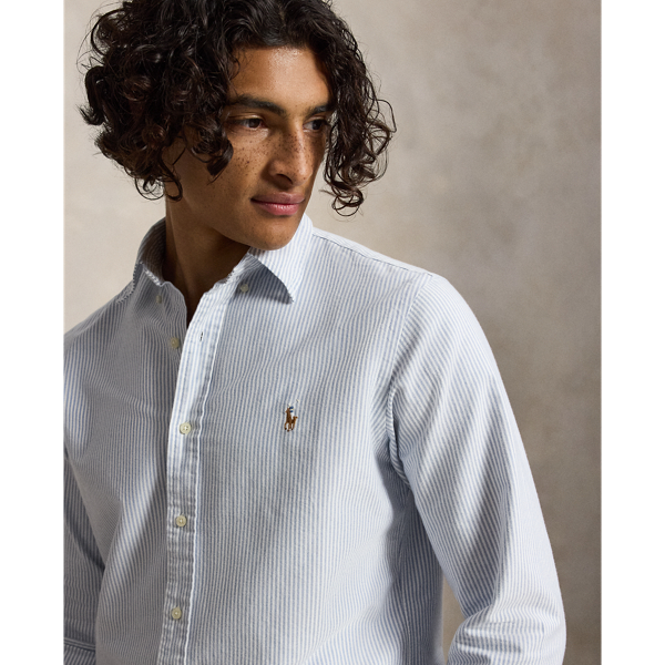 Classic-Fit Oxfordhemd mit Streifen Polo Ralph Lauren in Blau/Wei&szlig; gestreift 5
