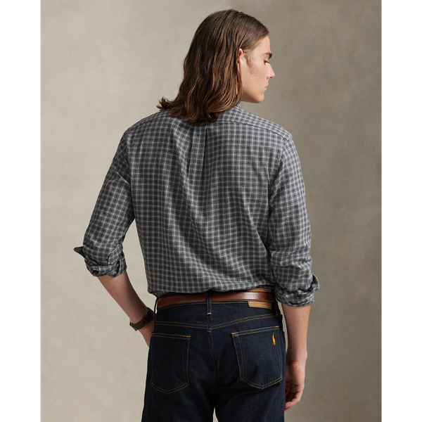 Classic Fit Plaid Twill Shirt
