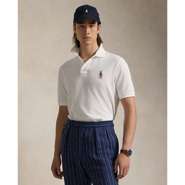 Classic Fit Big Pony Mesh Polo Shirt for Men Ralph Lauren PK