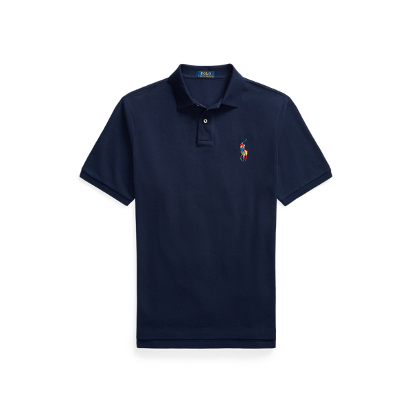 Classic Fit Big Pony Mesh Polo Shirt for Men Ralph Lauren UK