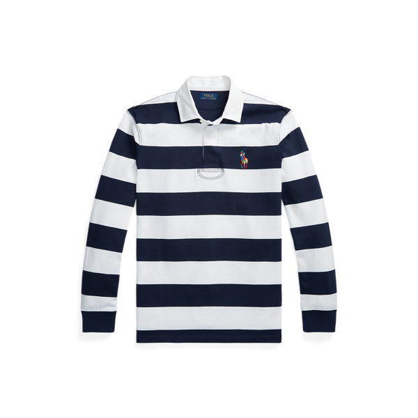 Classic Fit Striped Jersey Rugby Shirt Polo Ralph Lauren 1