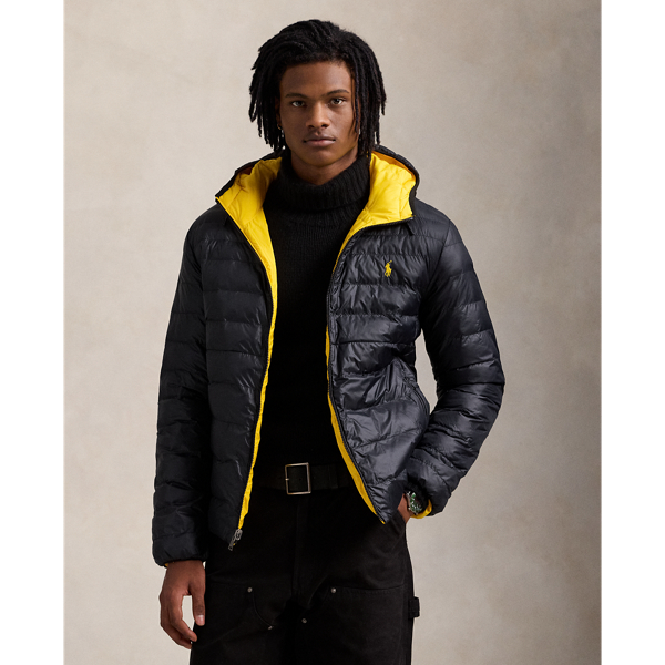 Ralph lauren men's black puffer jacket online