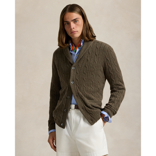 Ralph lauren cashmere shawl cardigan hotsell