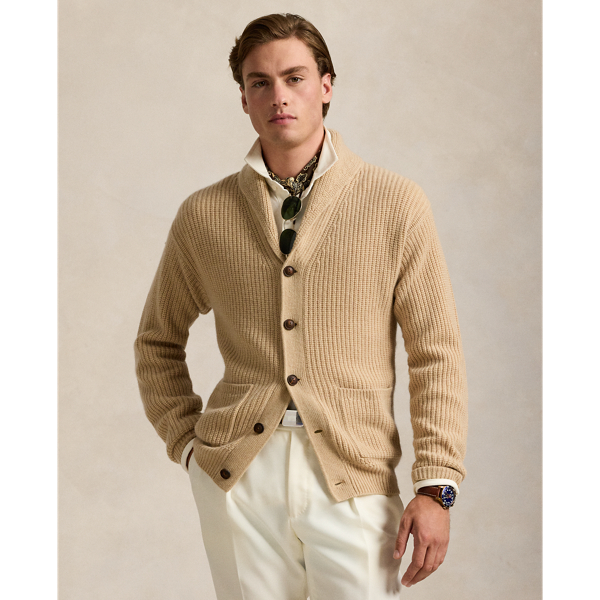 Ralph lauren cashmere shawl cardigan best sale