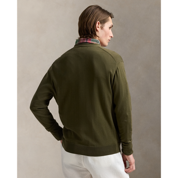 Cotton V-Neck Cardigan