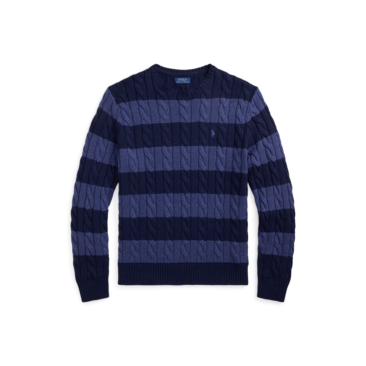 ★★POLO RALPH LAUREN★★ W Stripe Cotton Sweater Navy WMPOS s7-AI710955763001_lifestyle?