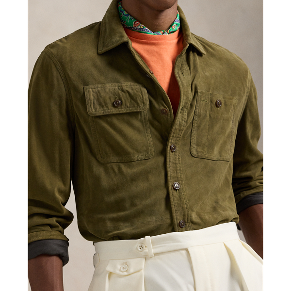Suede Shirt Jacket