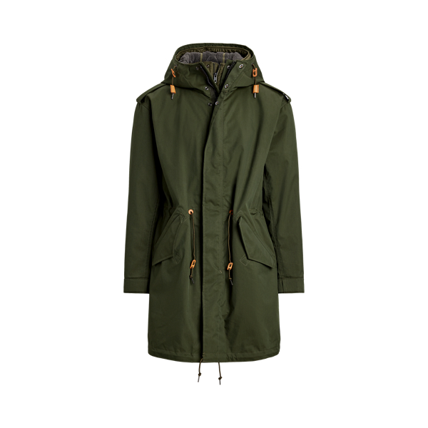 Ralph lauren yoke quilted coat best sale