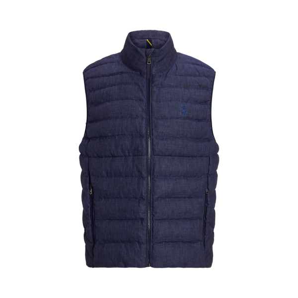 Ralph lauren blue gilet hotsell