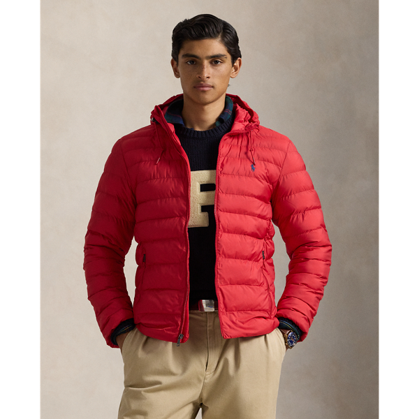 Red ralph lauren puffer coat online