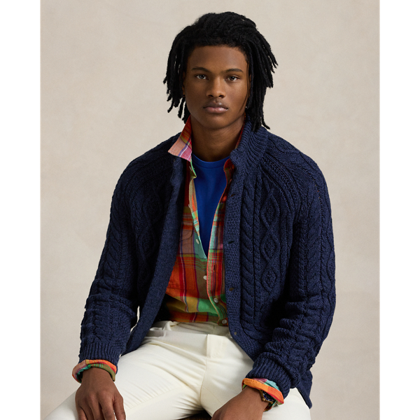 Navy cotton cardigan best sale