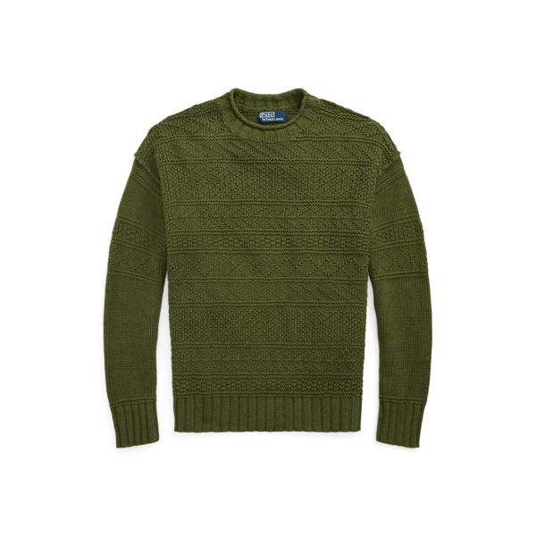 Textured Linen-Cotton Sweater