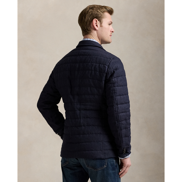 Quilted Linen Down Jacket